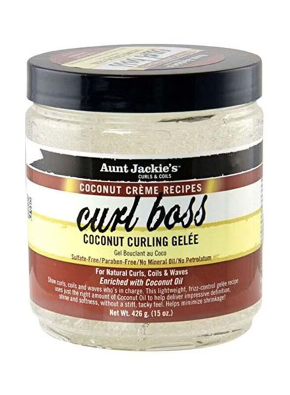 

Aunt Jackie's Curl Boss Coconut Curling Gel for Curly Hair, 15oz