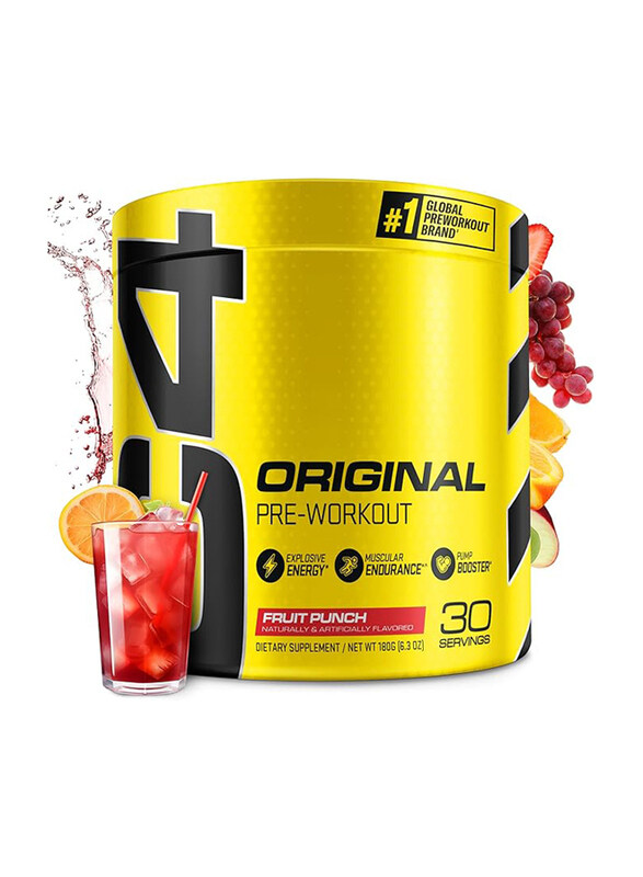 

Cellucor C4 Energy Drink Pre Workout Powder Supplement, 30 Servings, Fruit Punch