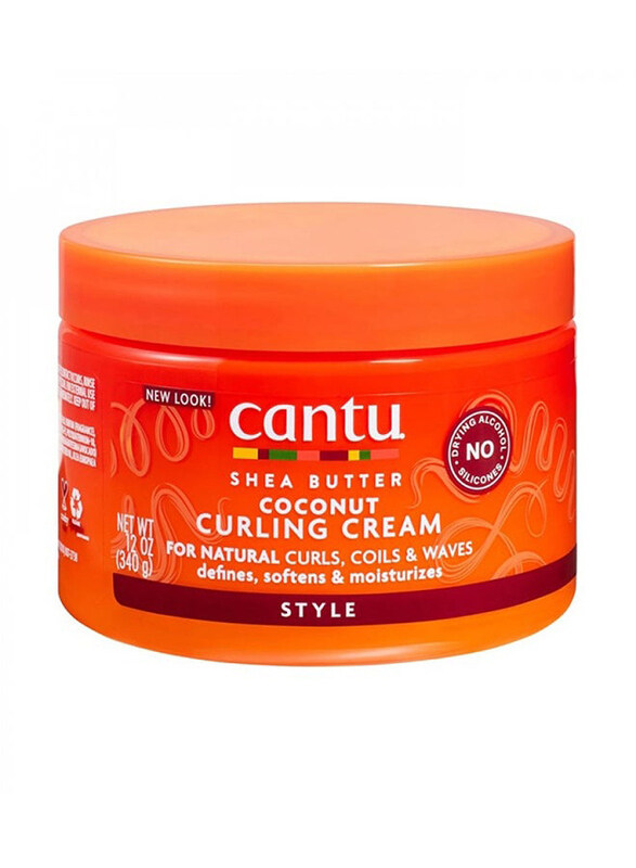 

Cantu Coconut Curling Cream for Curly Hair, 2 x 340gm