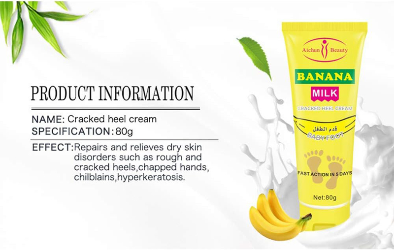 Aichun Beauty Banana Milk Cracked Heel Cream, 80g