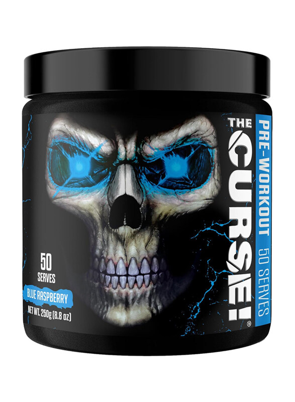 

Jnx Sports Cobra Labs The Curse Pre-Workout Supplement Protein Powder, 50 Servings, Blue Raspberry