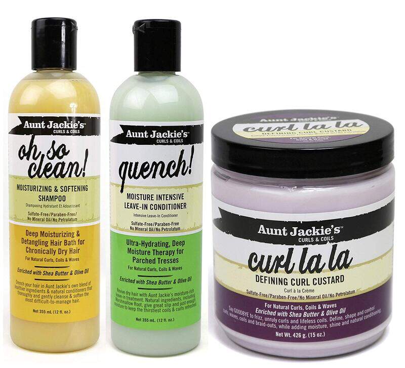 

Aunt Jackie's Curls & Coils Trio Bundle for Curly Hair, 3 Piece