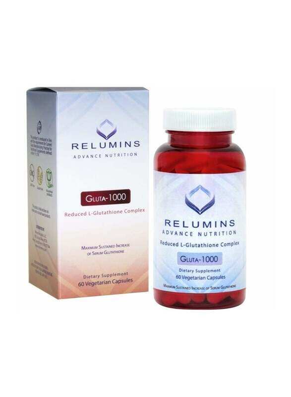 

Relumins Reduced Glutathione, 1000mg, 60 Capsules