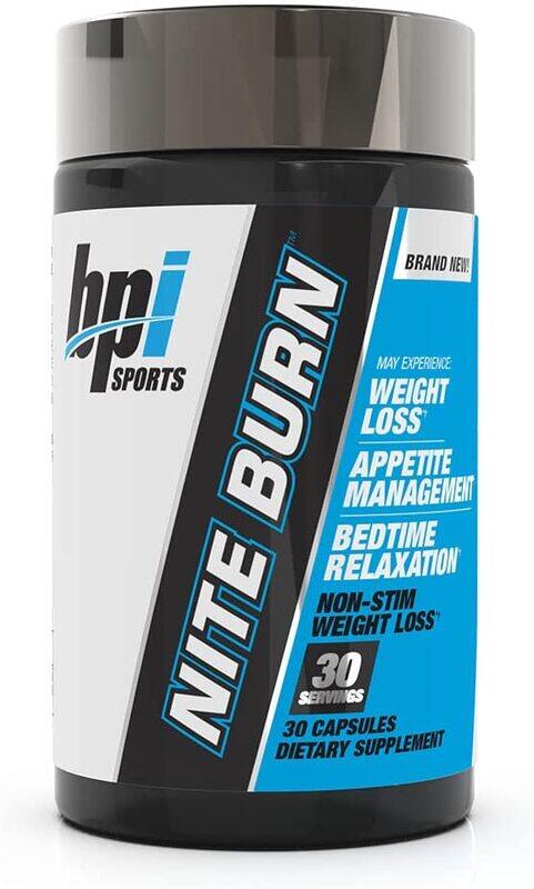 

Bpi Sports Nite-Burn Nighttime Weight Management, 30 Capsules, Regular