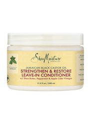 Shea Moisture Jamaican Black Castor Oil Reparative Leave In Conditioner for Damaged Hair, 340ml