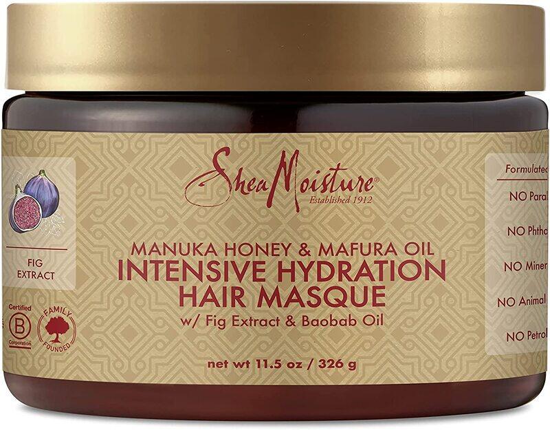 

Shea Moisture Intensive Hydration Hair Masque Manuka Honey & Mafura Oil For Dry Damaged Hair Deep Conditioning Hair Treatment, 11.5Oz