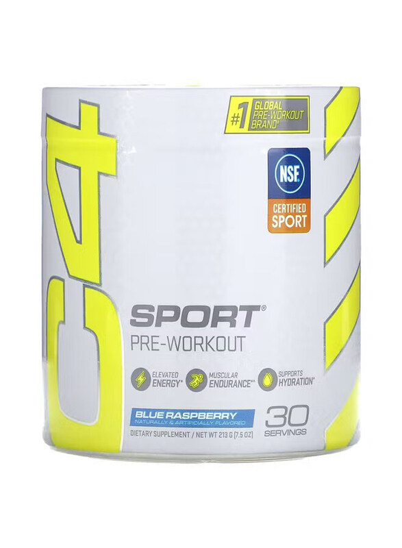 

Cellucor C4 Sport Pre-Workout Powder Dietary Supplement, 30 Servings, Blue Raspberry