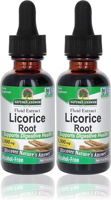 

Nature'S Answer Licorice Root Extract, 2000mg, 2 Pieces x 30ml