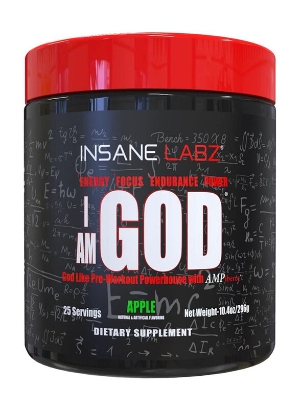 

Insane Labz I am God Pre-Workout Powder, 296gm, Apple