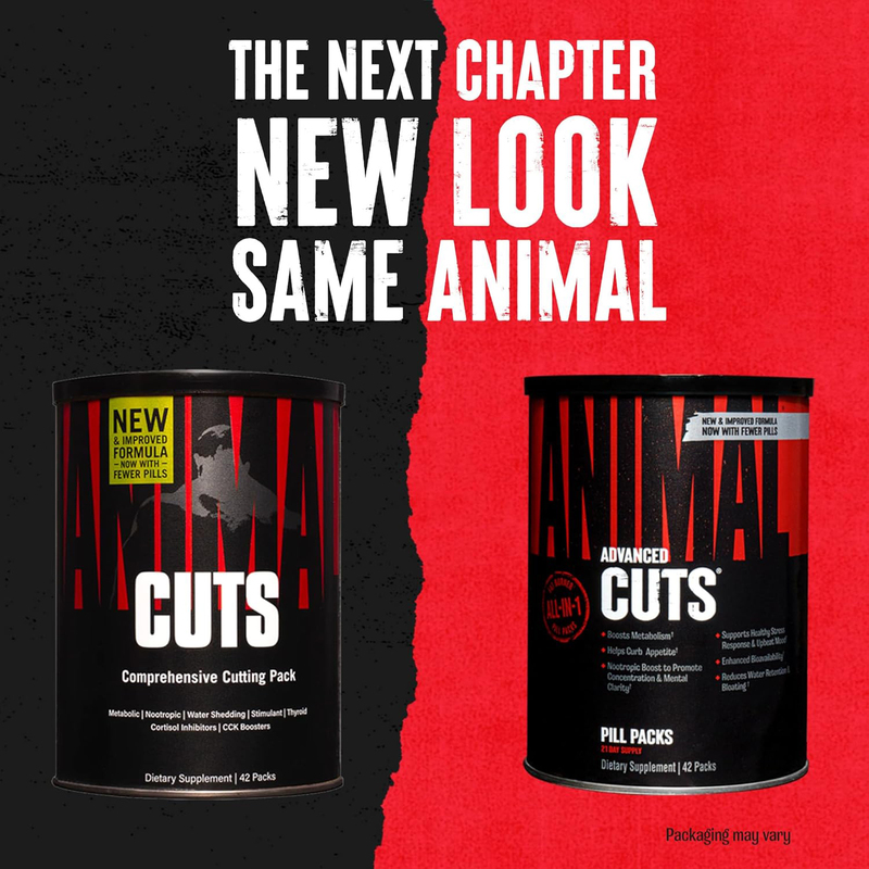 Universal Nutrition Animal Advanced Cuts, 42 Packs, Unflavored