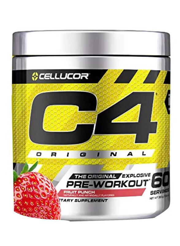 

Cellucor C4 Original Explosive Pre-Workout Powder Dietary Supplement, 60 Servings, Fruit Punch