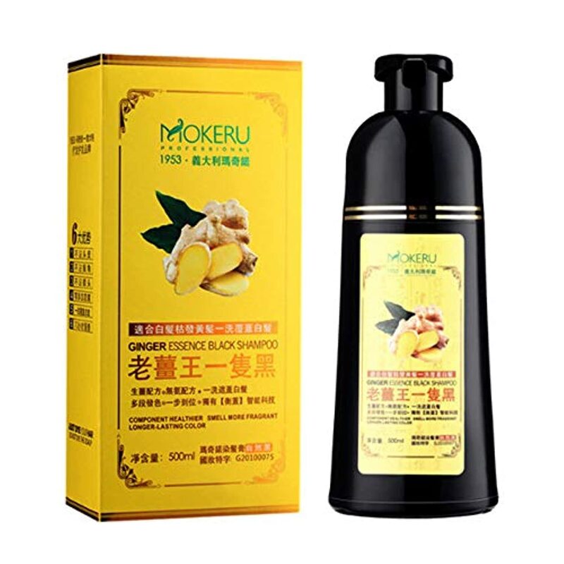 Mokeru Black in Just 5 Min Shampoo, 500ml, Black