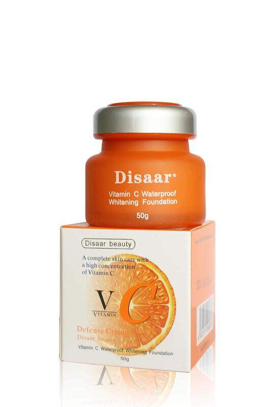 

Disaar Beauty Vitamin C Waterproof Whitening Foundation, 50g, Clear