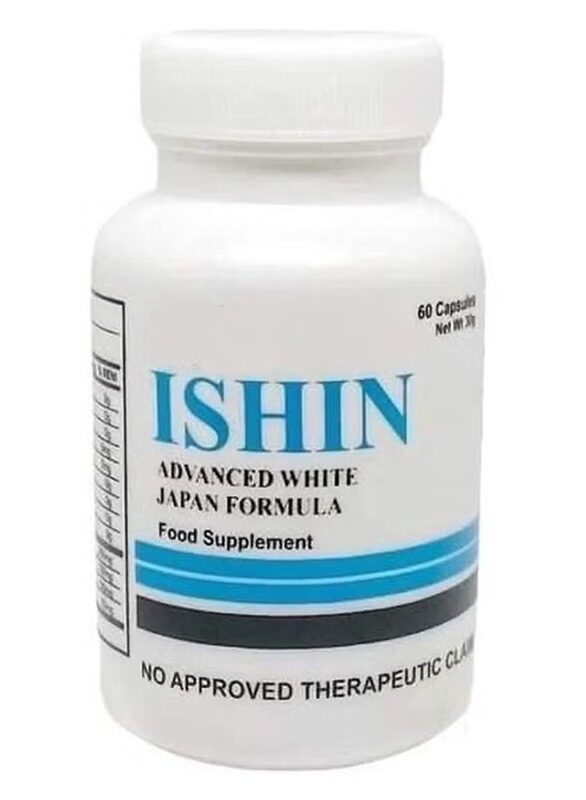 

Ishin Advanced 10x Whitening Japan Formula with Collagen and Glutathione, 60 Capsules