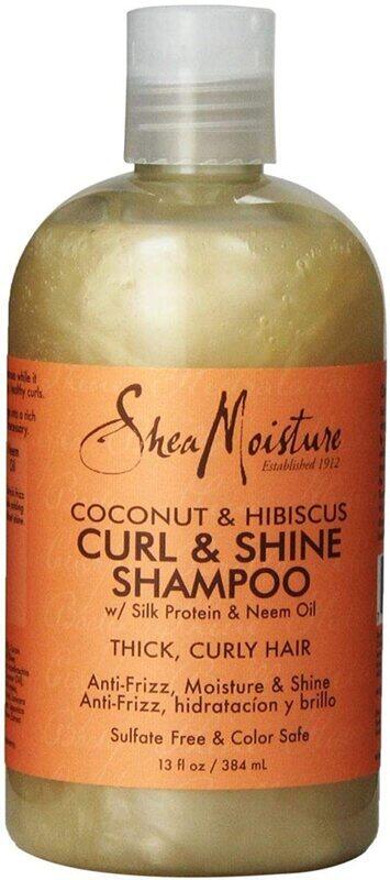 

Shea Moisture Coconut & Hibiscus Curl Shine Shampoo for Curly Hair, 384ml