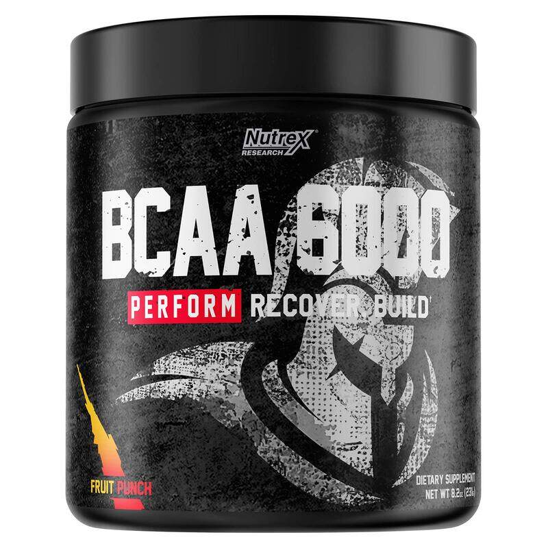 

Nutrex Research BCAA 6000 Supplement Powder, 30 Servings, Fruit Punch