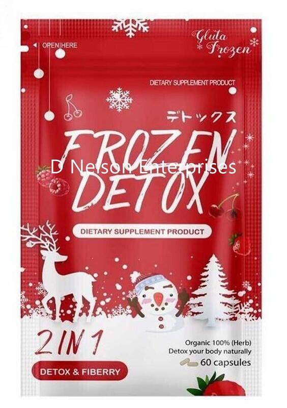

Glutafrozen 2-in-1 Detox & Fiberry Dietary Supplements, 60 Capsules