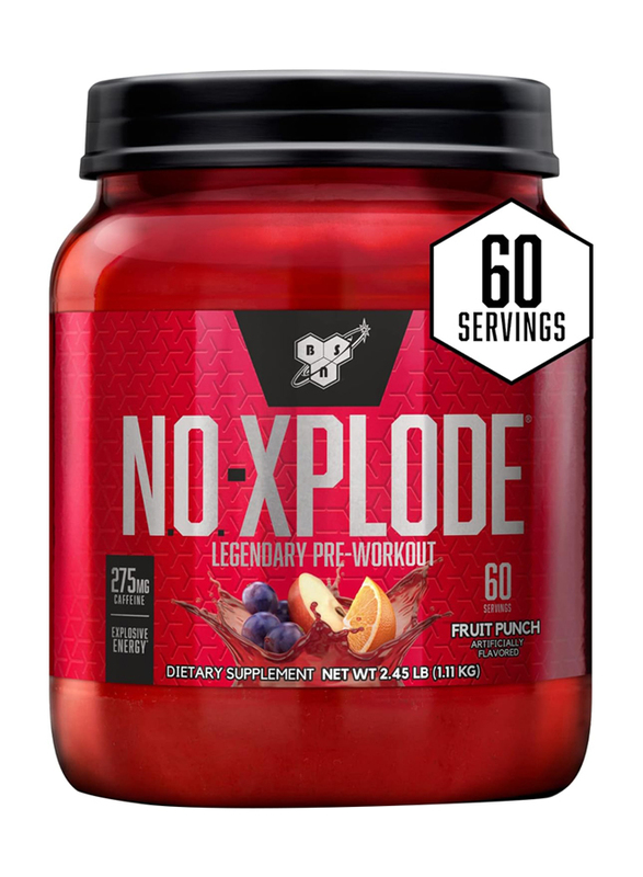 BSN N.O.-Xplode Legendary Pre Workout, 2.45 Lb, Fruit Punch