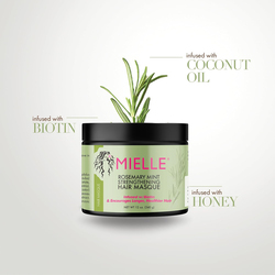 Mielle Organics Mielle Rosemary Mint Strengthening Hair Masque for All Hair Types, 340gm