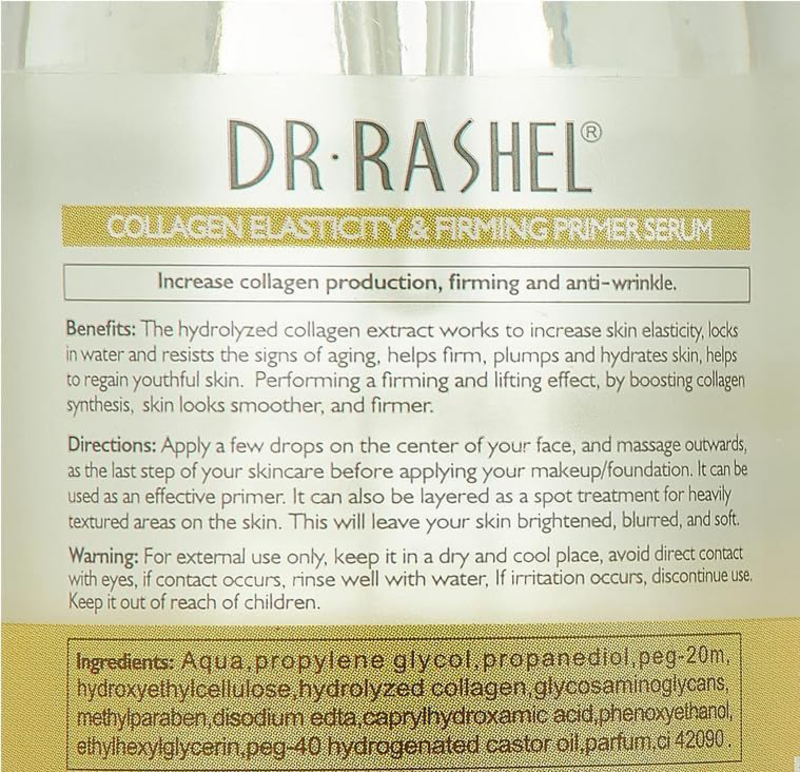 Dr. Rashel Collagen Elasticity & Firming Primer Serum, 100ml