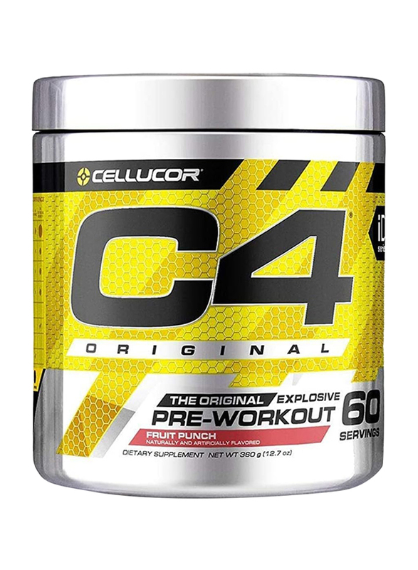 Cellucor C4 Original Explosive Pre-Workout Supplement, 60 Servings, 360gm, Fruit Punch