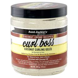 Aunt Jackie's Coconut Cream Curl Boss Curling Glee Mousses, 15 Oz