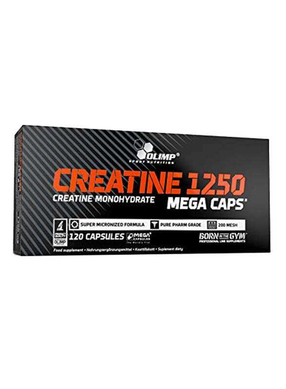 Olimp Creatine 1250 Mega Caps Food Supplement, 120 Capsules, Unflavored