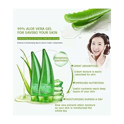 Disaar Beauty Aloe Vera 9% Soothing Moisturizing Gel Cream, 260ml