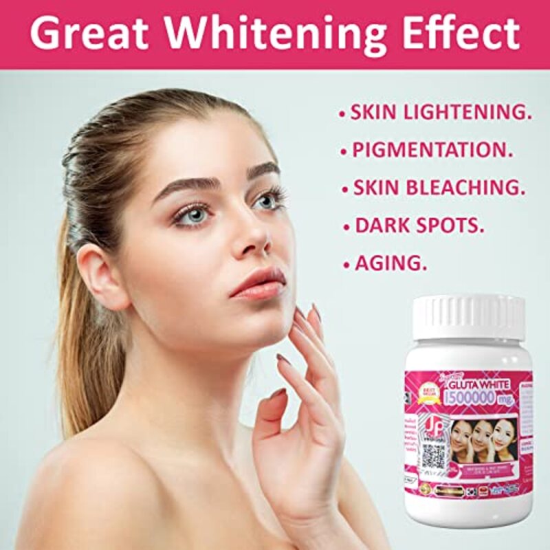 Supreme Gluta White Glutathione Skin Whitening Softgel Capsules, 1500000 mg, 3 Pieces