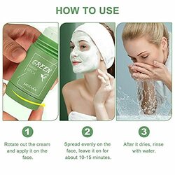 Meidian Green Tea Poreless Deep Cleanse Blackhead Remover Mask Clay Stick for Face, 1 Piece