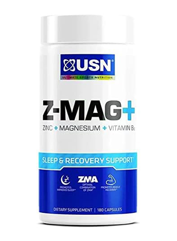 USN Performance USA Z-Mag Dietary Supplement Endurance and Energy, 60-Servings, 180 Capsules, Unflavoured