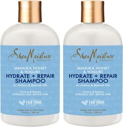 Shea Moisture Manuka Honey & Yogurt Hydrate + Repair Shampoo, 2 x 384ml