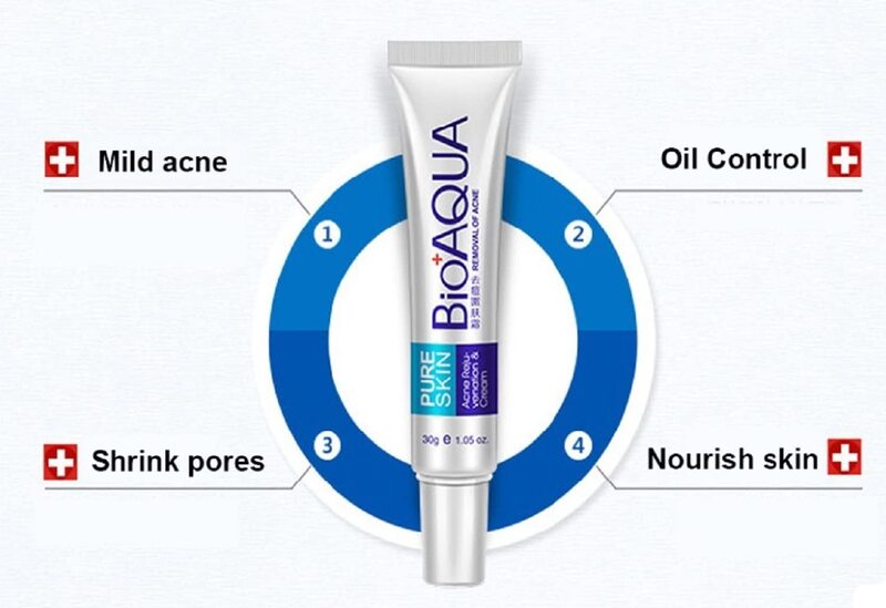 Bioaqua Facial Skin Care Cream for Acne and Anti-Wrinkles, Spots, Scars and Blemishes Marks 30 gm