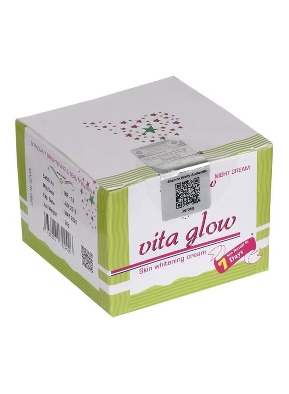 Vita Glow Skin Whitening Night Cream, 2 x 30gm