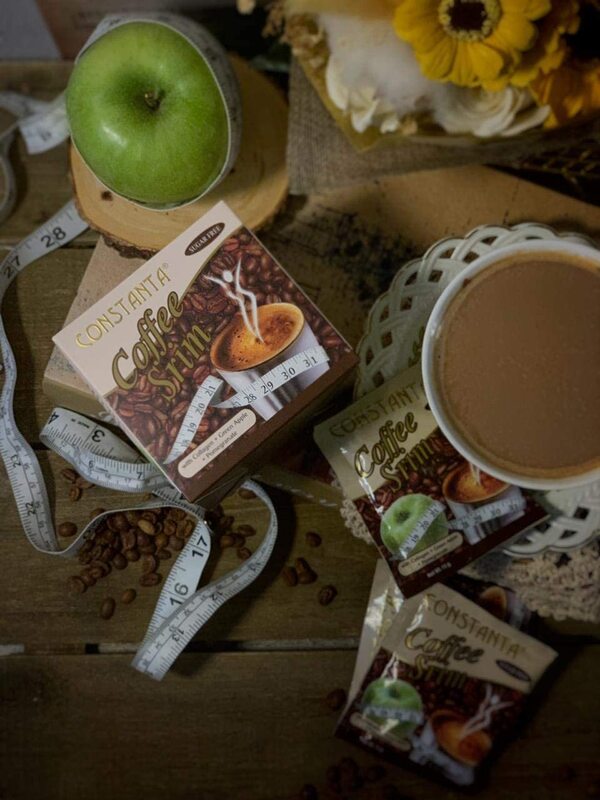 Constanta Srim Slimming Coffee with Green Apple & Pomegranate, 12 Sachets