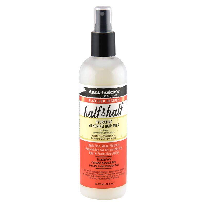 

Aunt Jackie's Half & Half Hydrating Silkening Hair Milk for All Hair Types, 355ml