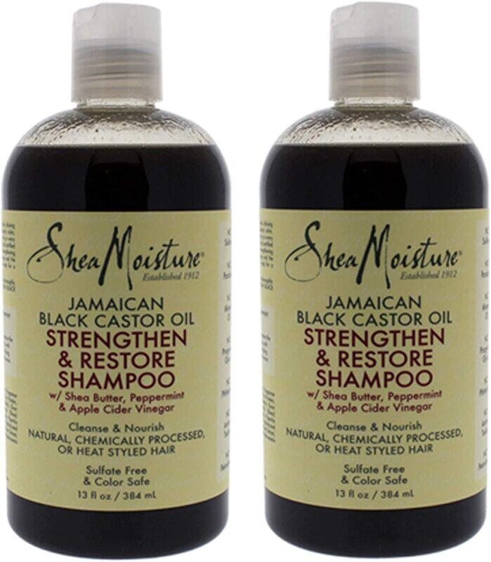 

Shea Moisture Jamaican Black Shampoo for All Hair Types, 2 x 384ml