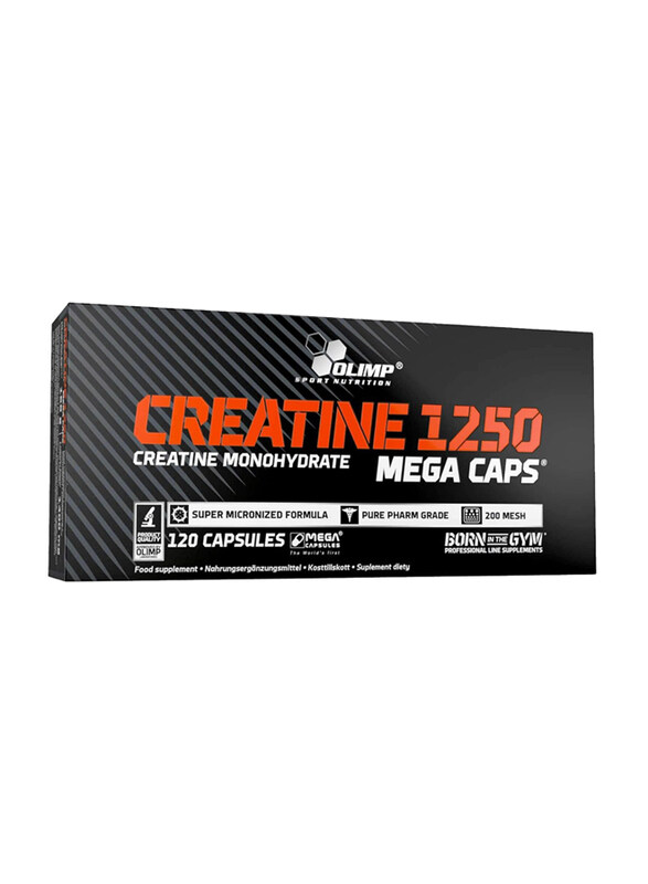 

Olimp Sport Nutrition Creatine 1250 Mega Caps, 120 Capsules, Unflavored