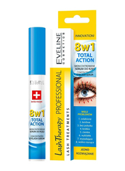 Eveline Cosmetics 8-in-1 Multi-Purpose Eyelash Serum Total Action, Clear