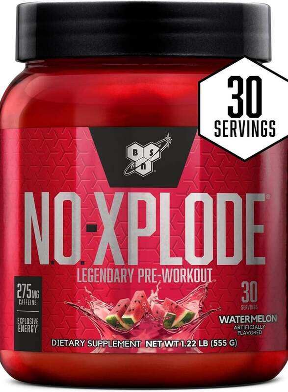 

BSN N.O.-XPLODE Pre Workout Powder Dietary Supplement, 30 Servings, Watermelon