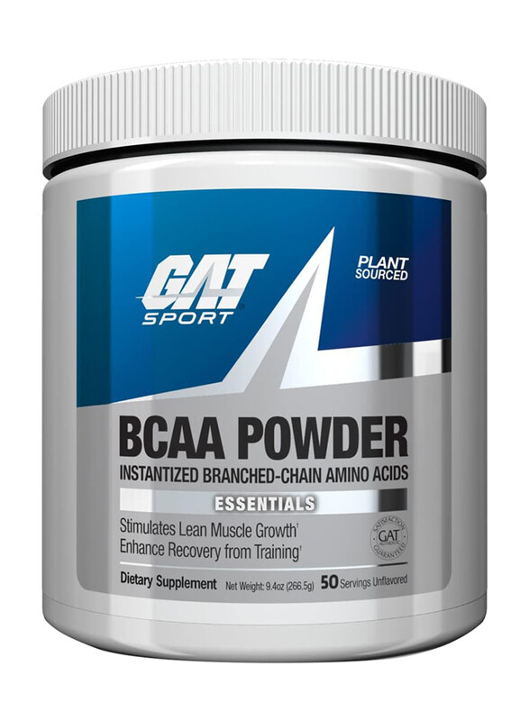 

Gat Sport BCAA Powder, 250gm, 50 Servings, Unflavoured