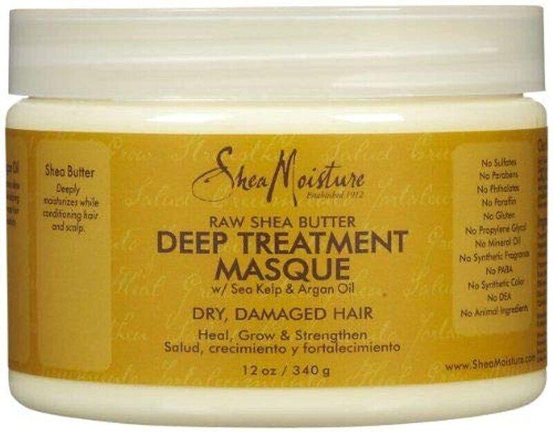 

Shea Moisture Raw Shea Butter Deep Treatment Hair Masque for Damaged Hair, 12oz