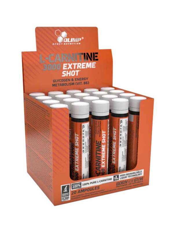 

Olimp L-Carnitine 3000 Extreme Shot, 20 x 25ml, Orange