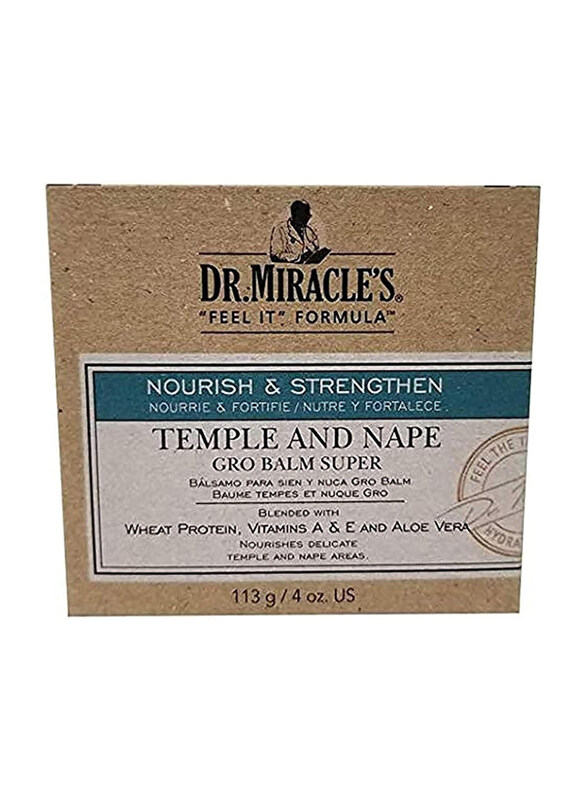 

Dr. Miracle's Temple And Nape Gro Balm Super, 4 oz