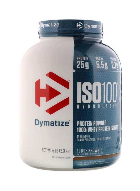 

Dymatize ISO 100 Hydrolyzed Protein Powder, 71 Servings, Fudge Brownie