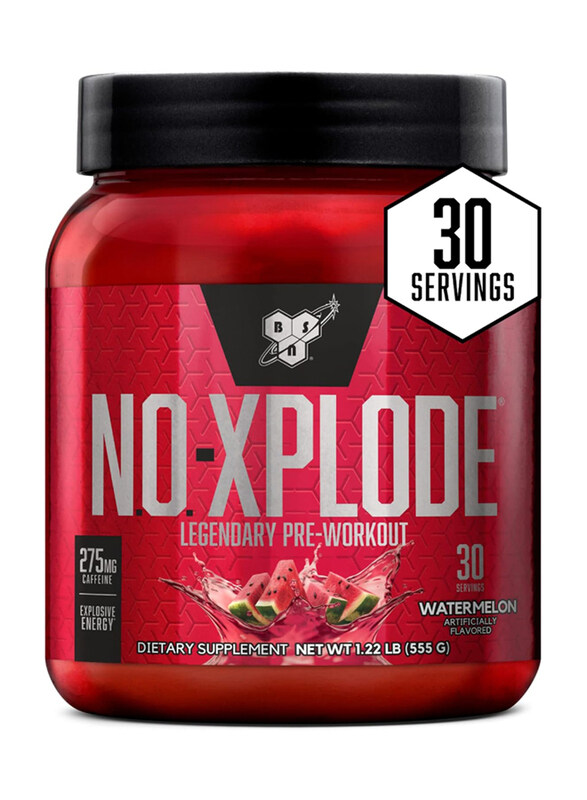 

Bsn No-Xplode Legendary Pre-Workout Supplement with Creatine, 30 Servings, 1.22LB (555gm), Watermelon