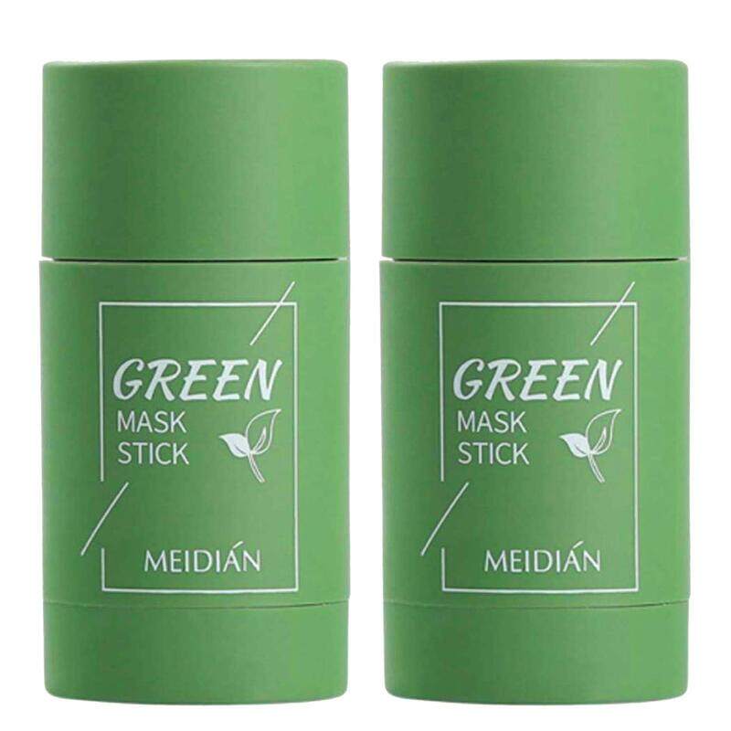 

Other Brand Fugjaojo Purifying Green Tea Clay Oil Control Stick Mask for Face Moisturizer, 2 Pieces