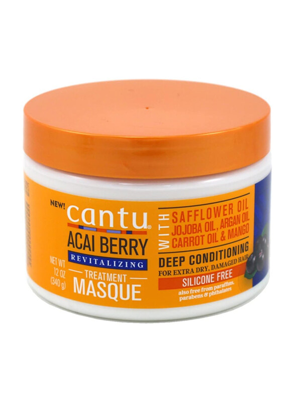 

Cantu Acai Berry Revitalizing Treatment Masque for All Hair Types, 12 oz