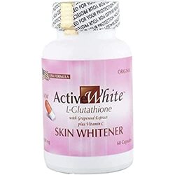 Active White Vitamin C Skin Whitening Pills, 1000mg, 60 Capsules