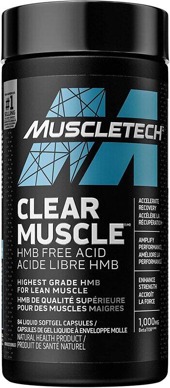 

Muscletech Clear Muscle Hmb Free Acid Dietary Supplement, 84 Softgels
